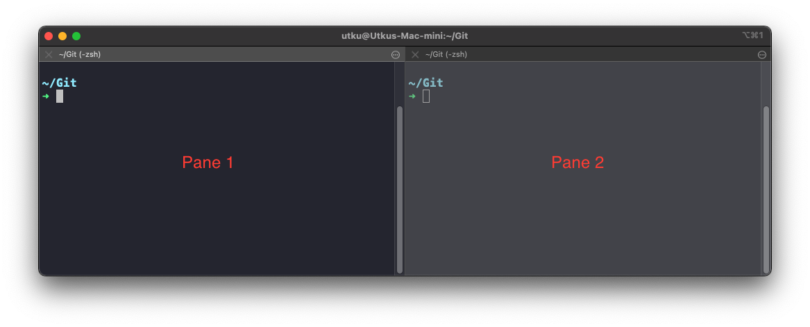 iterm panes